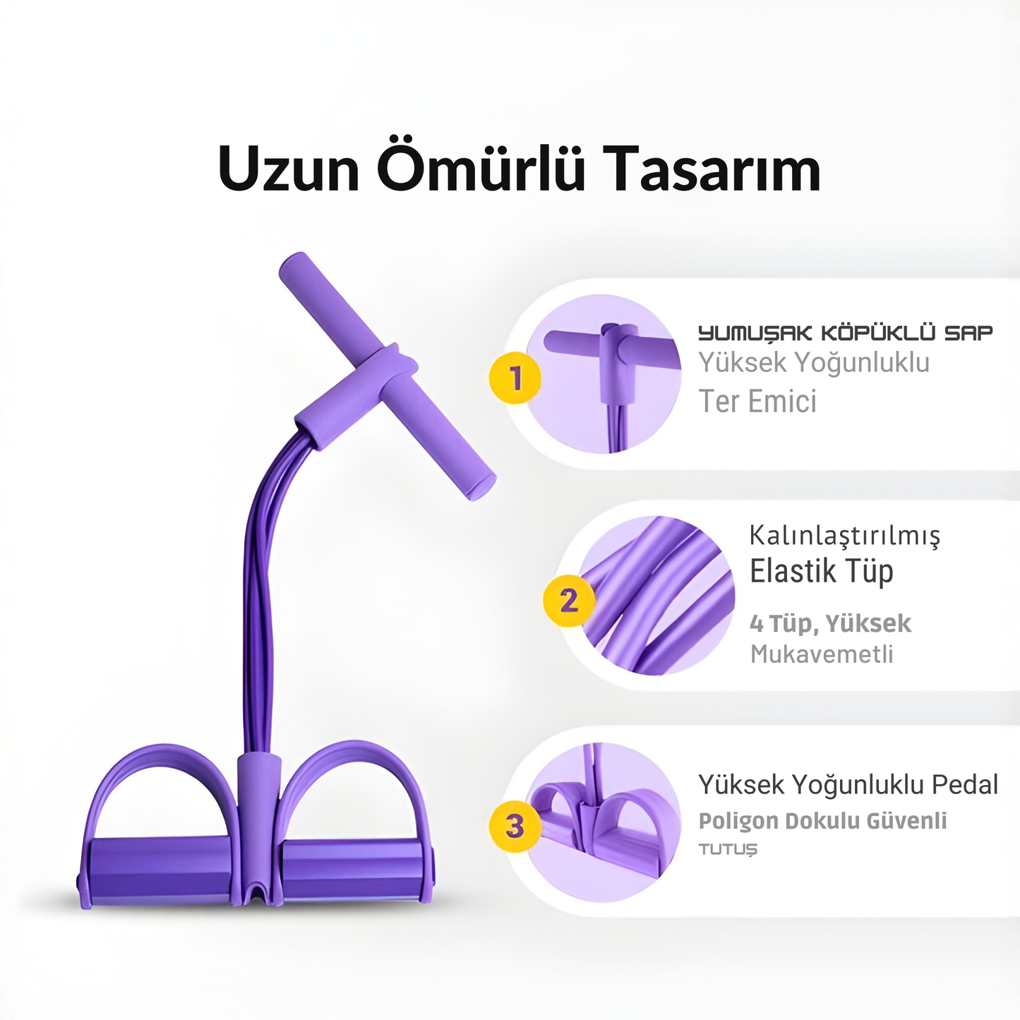 Flexband™ Yağ Yakıcı Karın Egzersiz Seti ve Pilates Bandı