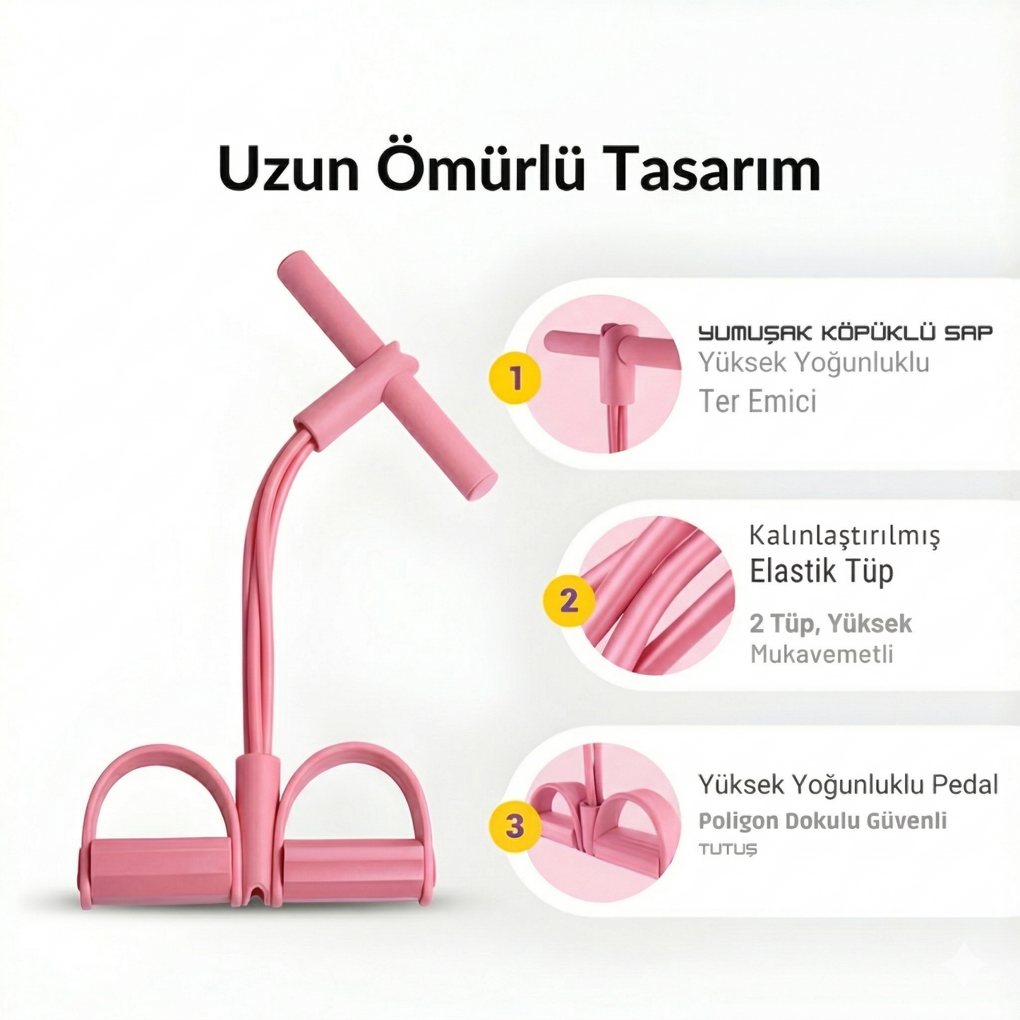 Flexspor Yağ Yakıcı Karın Egzersiz Seti ve Pilates Bandı