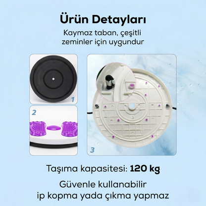 Direnç Lastikli Twister Egzersiz Diski - Bel ve Karın Sıkılaştırıcı